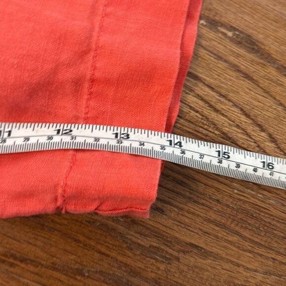 J.Crew 100% linen coral Bermuda short size 10 - Picture 5 of 9